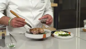 Nodino di Vitello al Forno con Asparagi e Crema allo Yogurt
