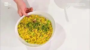Ricetta Gramigna Speck Zucchine Zafferano: Primo piatto veloce e gustoso