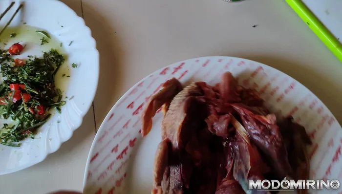 Riempire i colombacci con il trito di spezie, cipolla, prosciutto (o lardo) e un po' di sale, massaggiandoli bene.