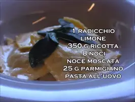 Ricetta Ravioli Radicchio, Noci e Ricotta - Cucina di Nico